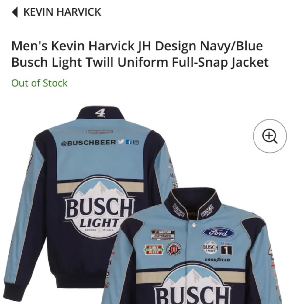 Men’s Kevin’s HarickJh Busch Light Snap Jacket